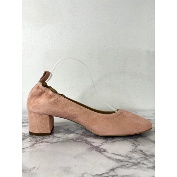 Everlane Women's Pale Pink Suede The Leather Day Heel Sz 10 - Picture 8 of 12